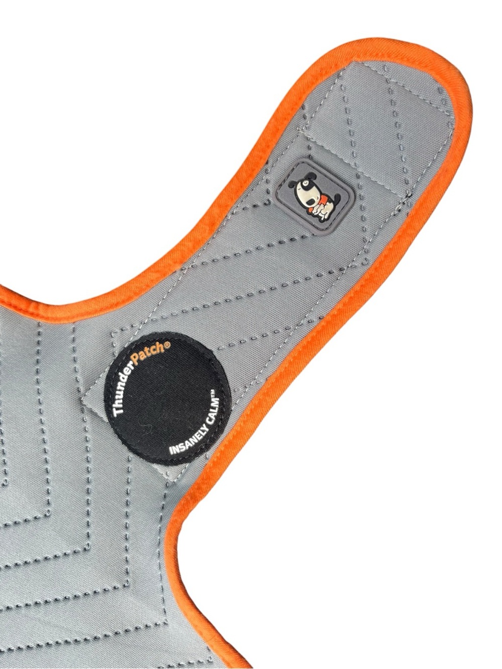Thundershirt Gray Calming Wrap with Orange Trim - Picture 3 of 7